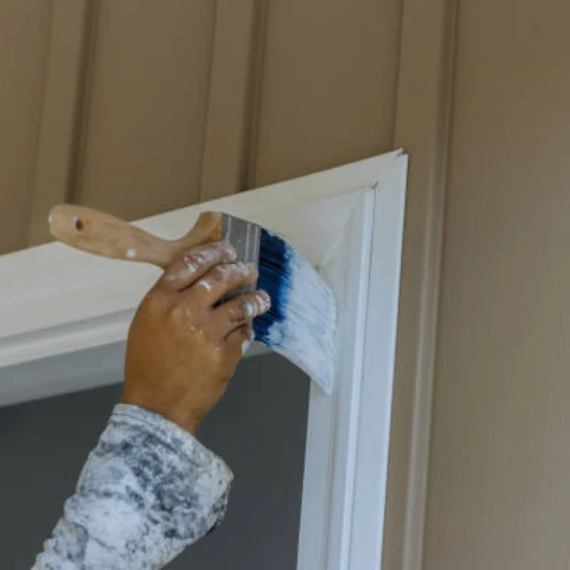 wooden door painting services